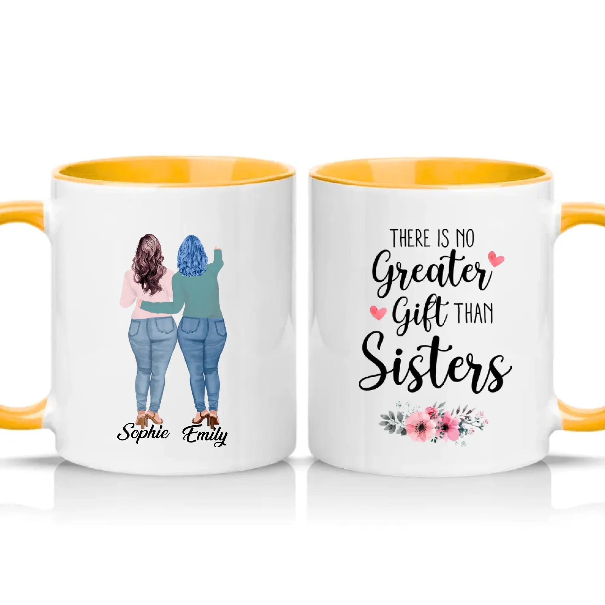 Two Tone 11oz Mug Golden Yellow