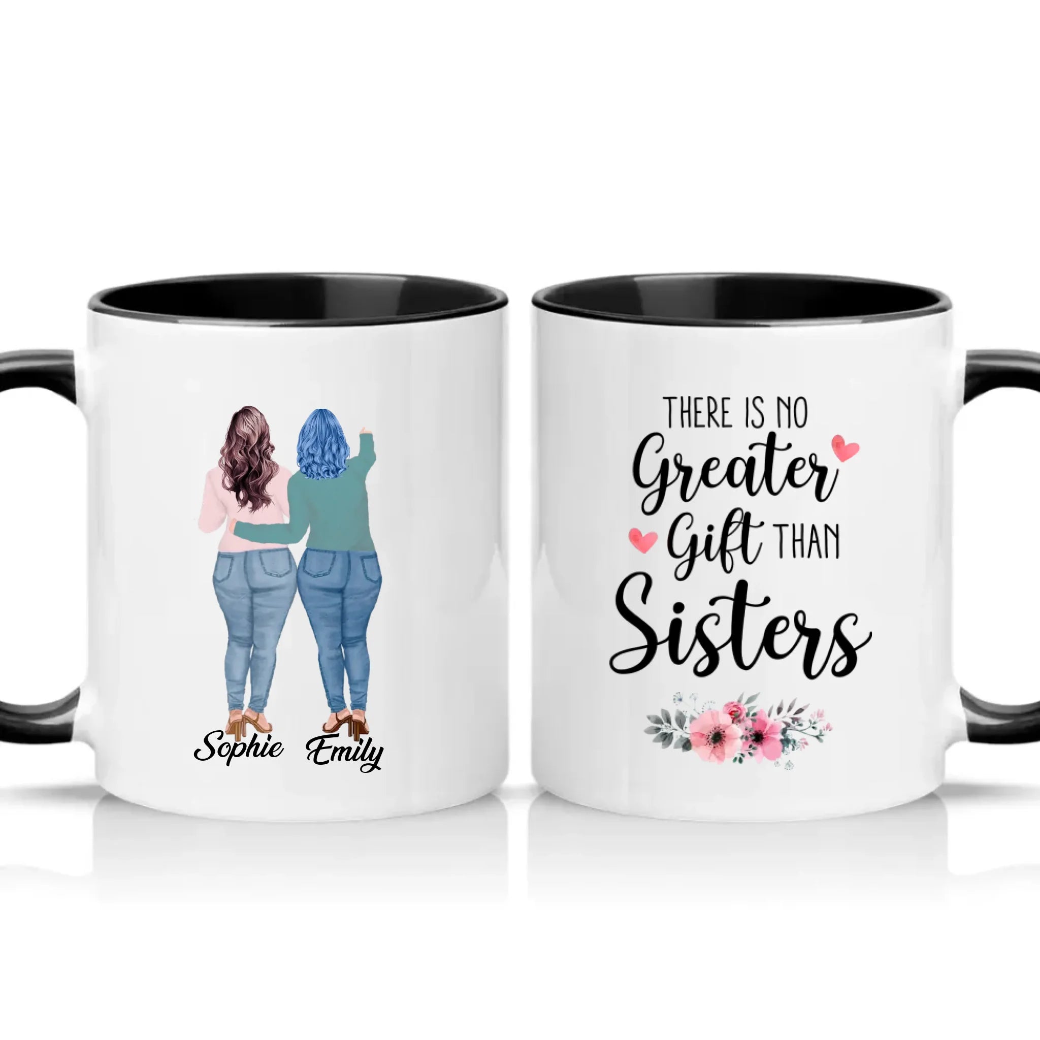 Two Tone 11oz Mug Black
