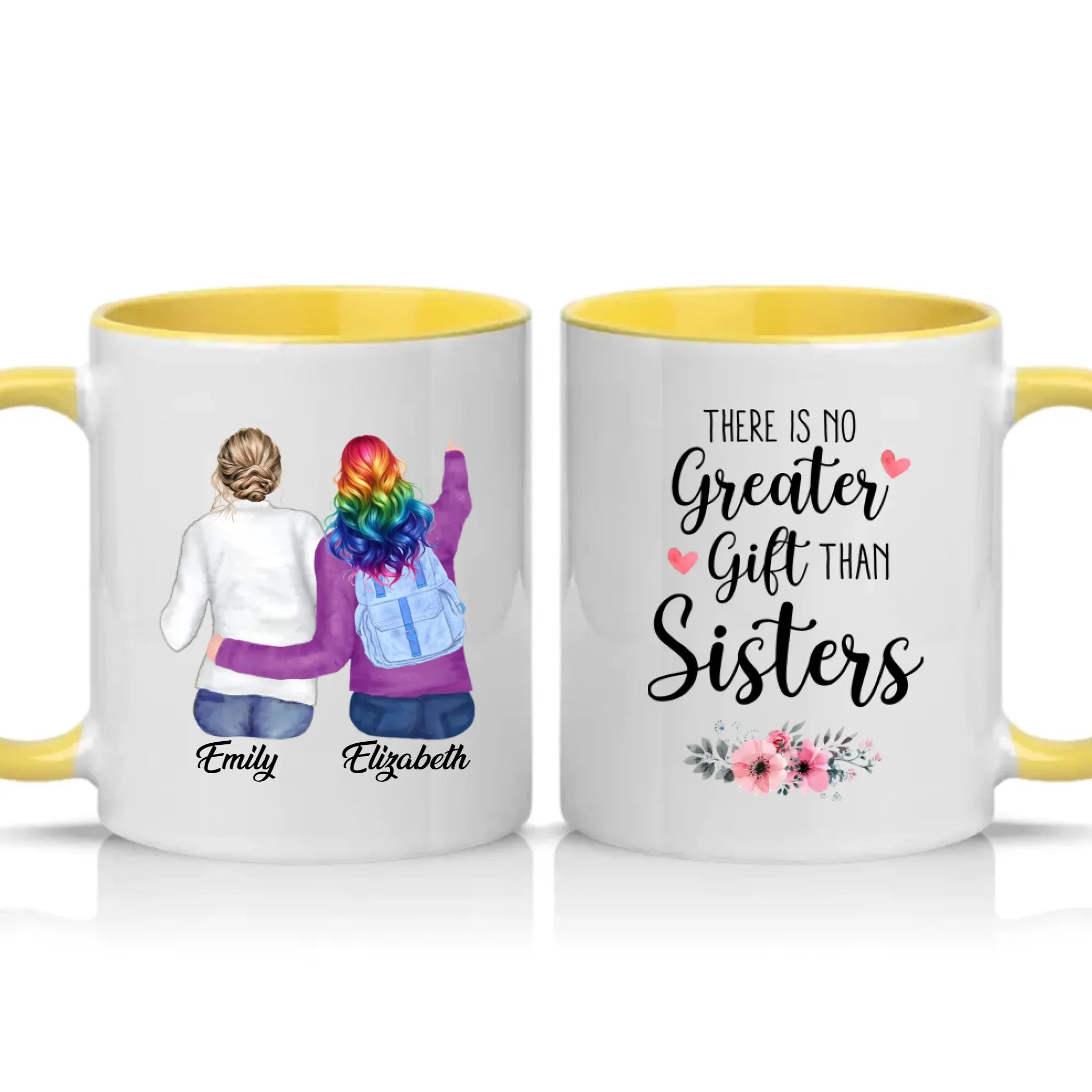 Two Tone 11oz Mug Yellow