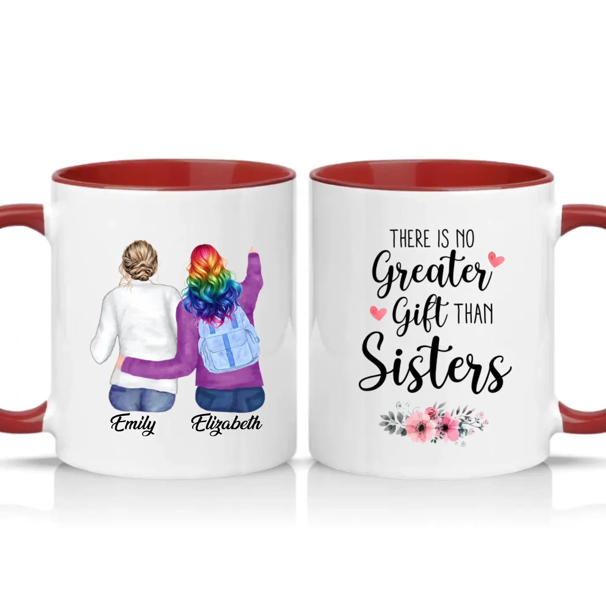 Two Tone 11oz Mug Burgundy