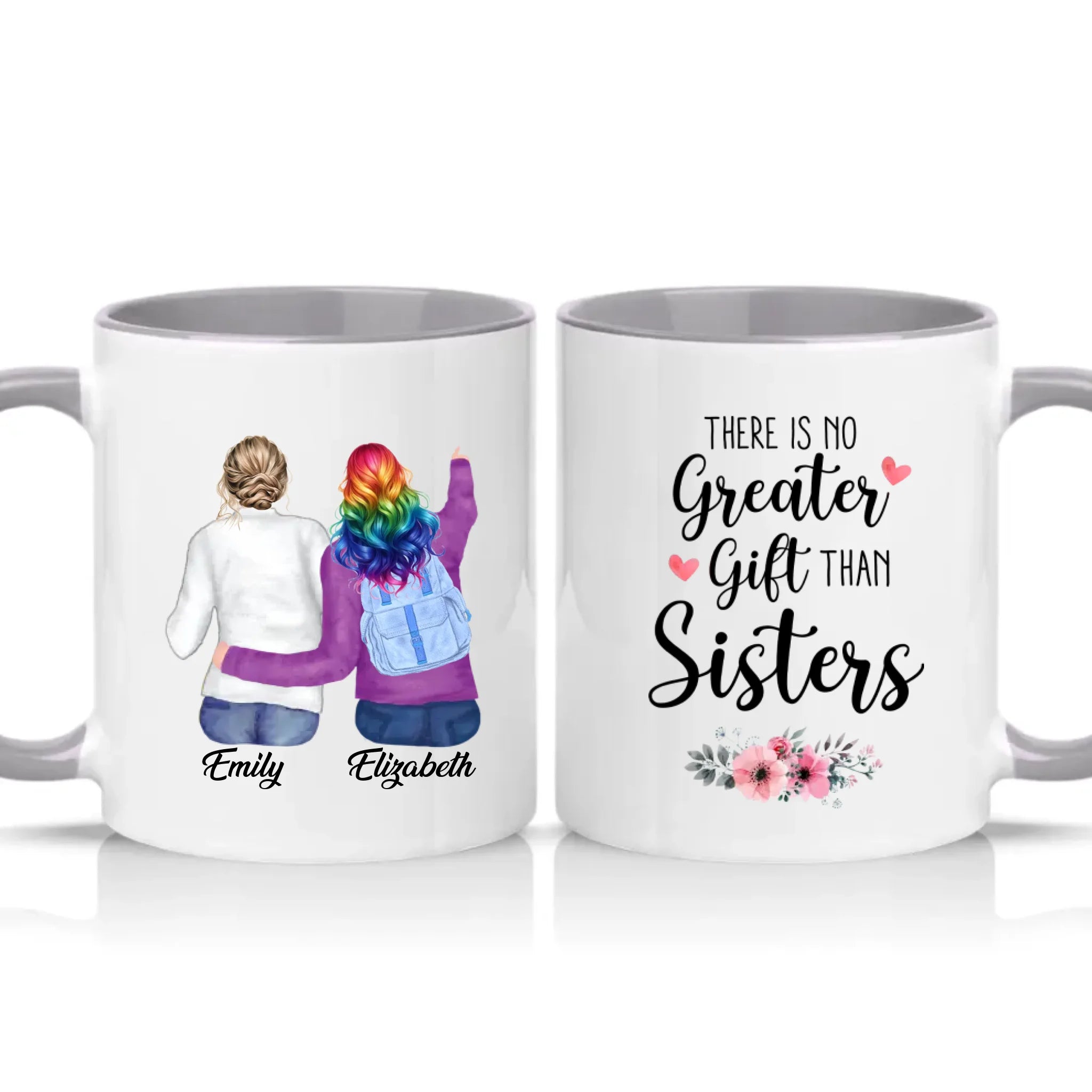 Two Tone 11oz Mug Grey