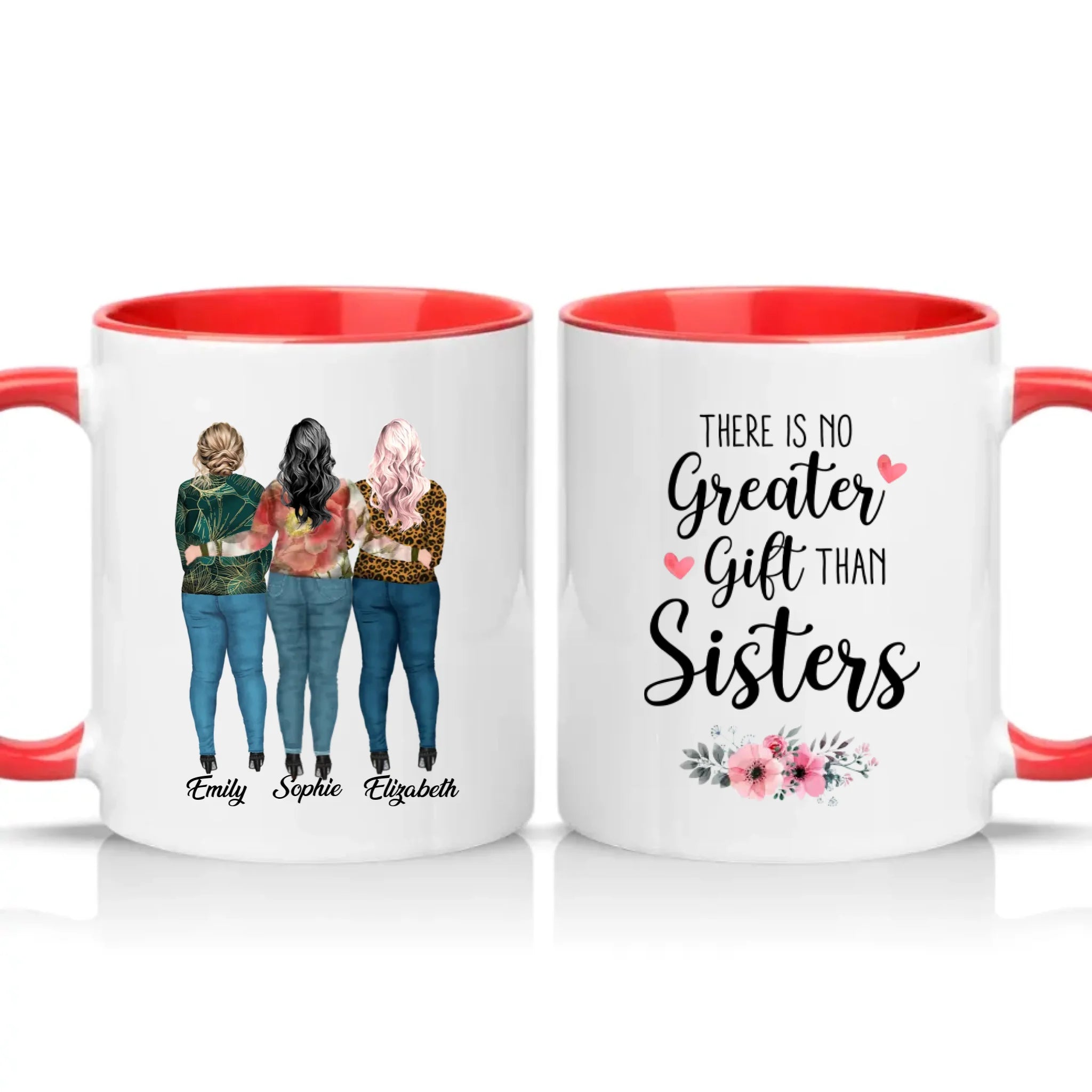 Two Tone 11oz Mug Red