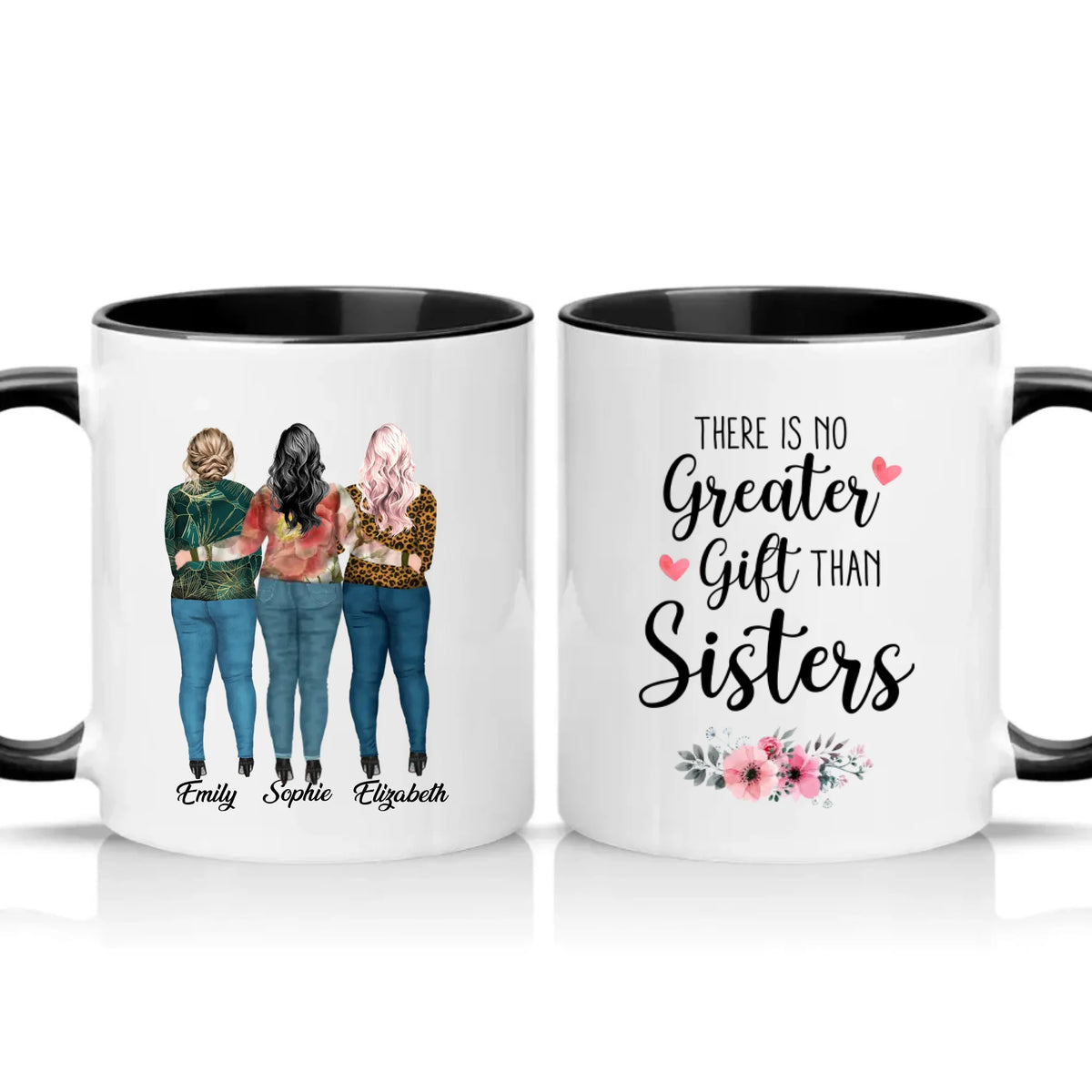 Two Tone 11oz Mug Black