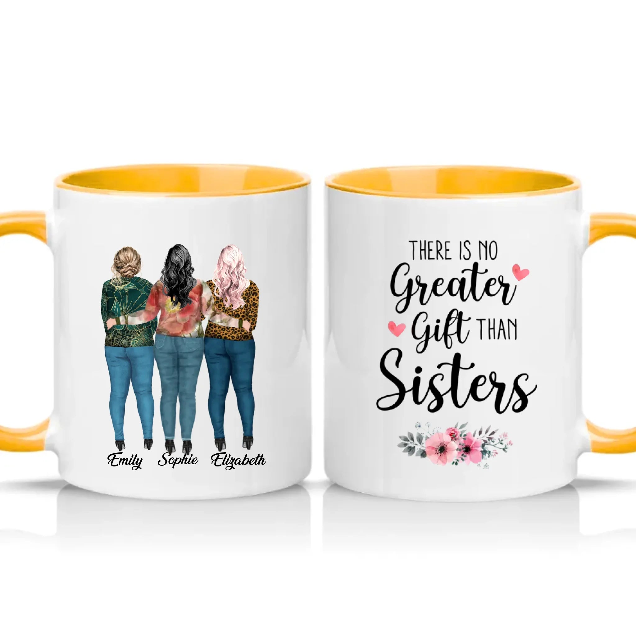 Two Tone 11oz Mug Golden Yellow