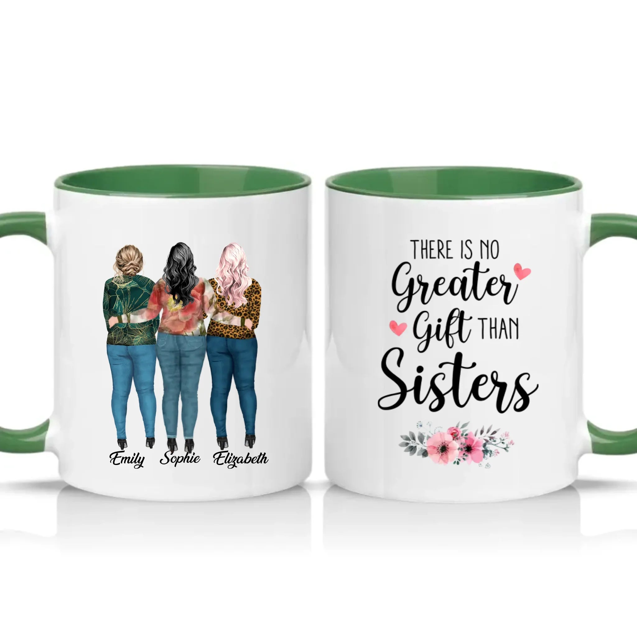 Two Tone 11oz Mug Racing Green