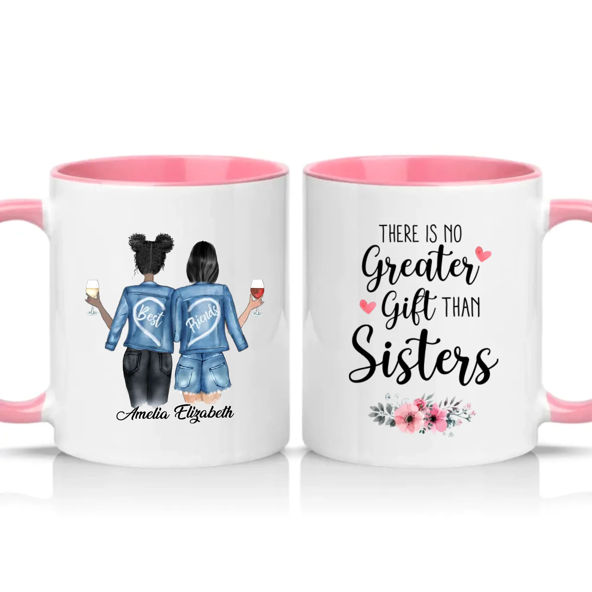 Two Tone 11oz Mug Pink