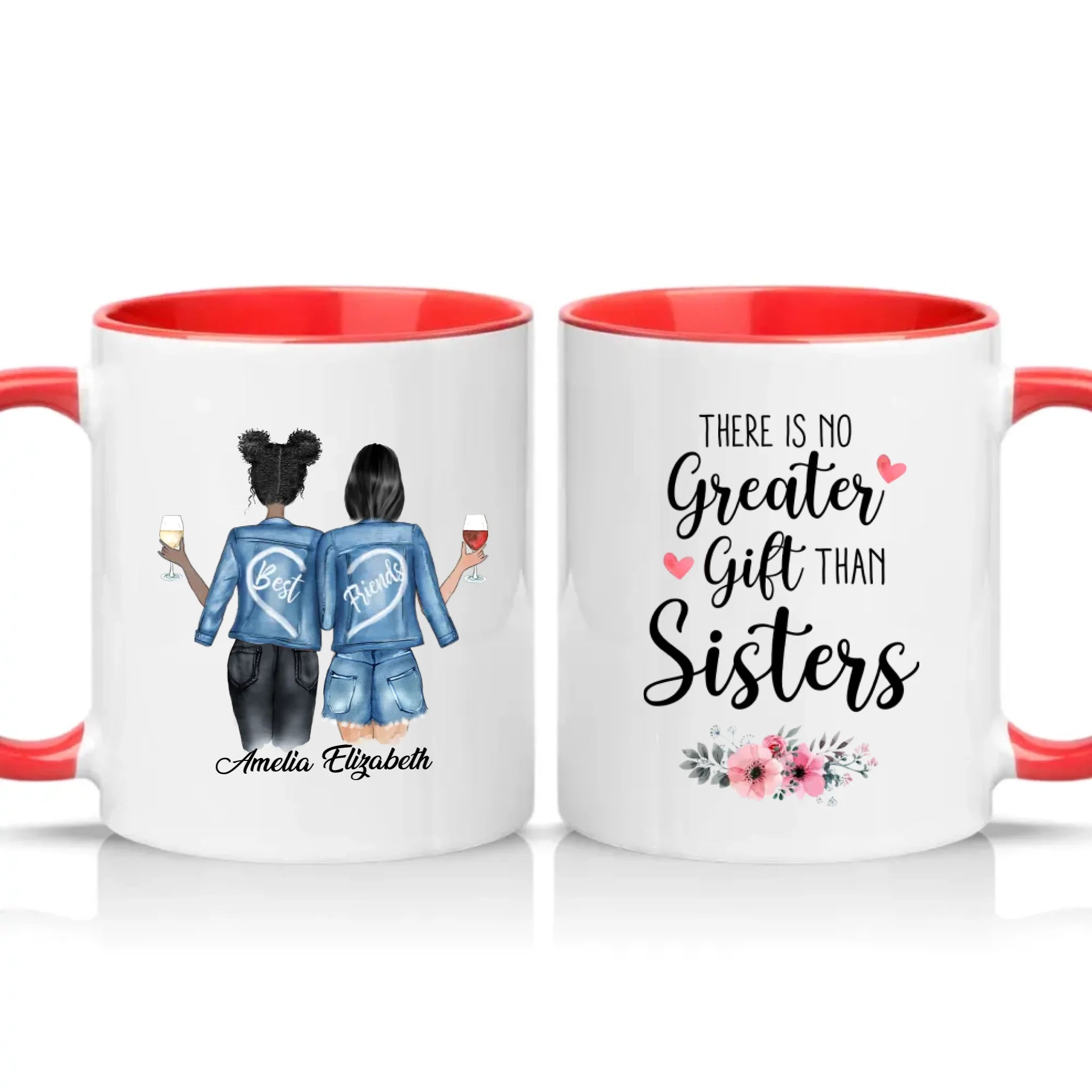 Two Tone 11oz Mug Red