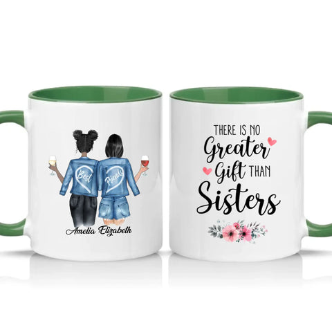 Two Tone 11oz Mug Racing Green