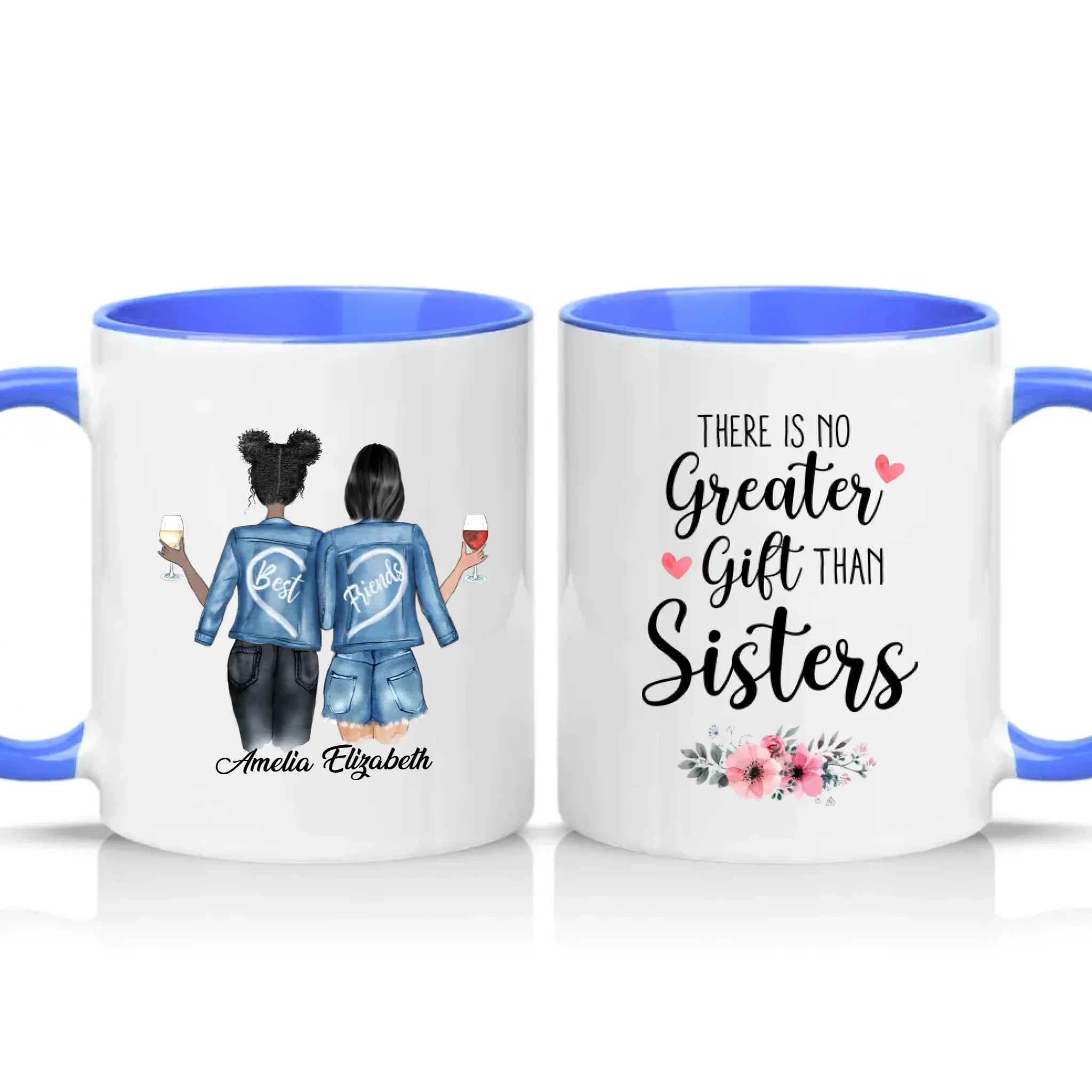 Two Tone 11oz Mug Medium Blue
