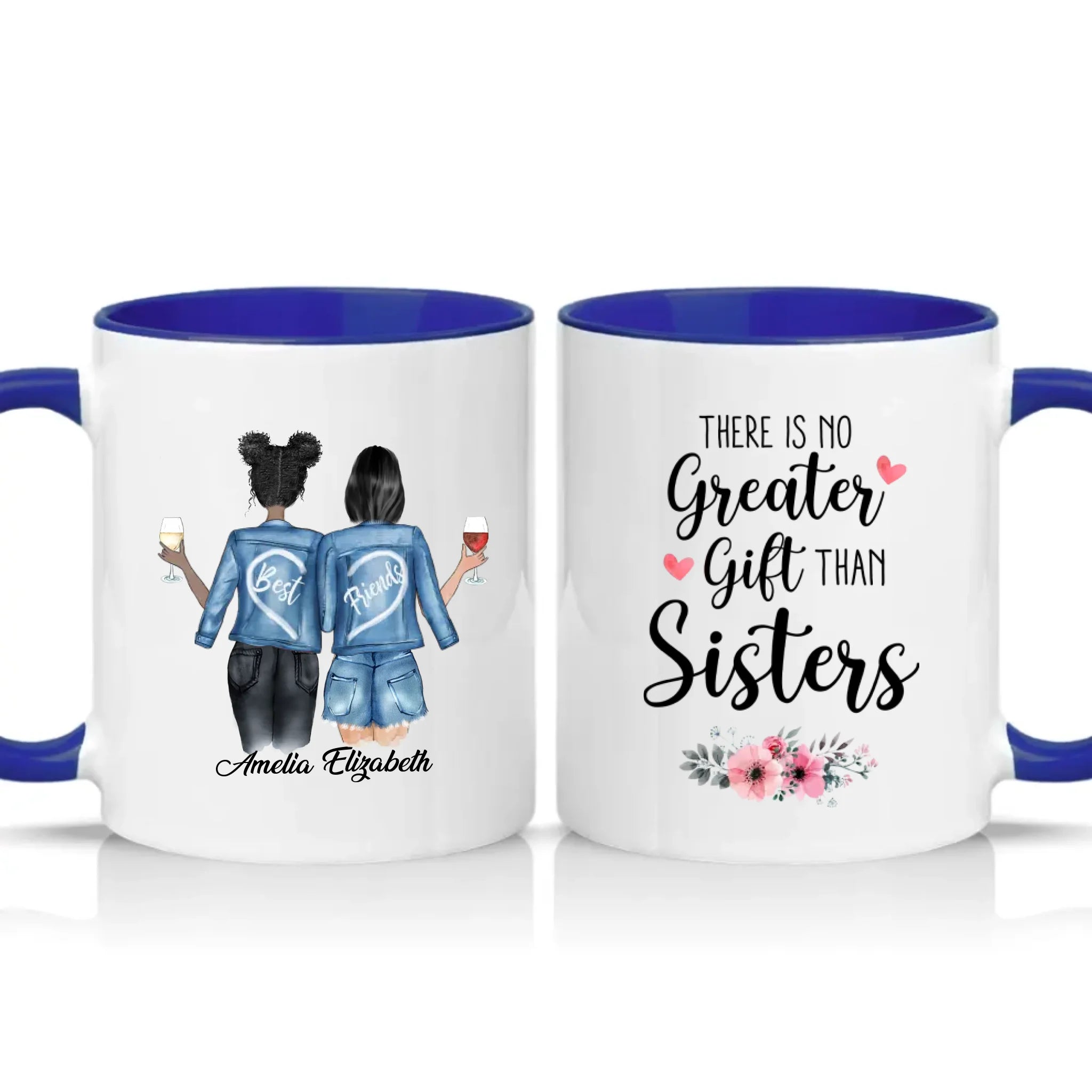 Two Tone 11oz Mug Dark Blue