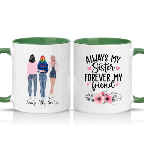 Two Tone 11oz Mug Racing Green