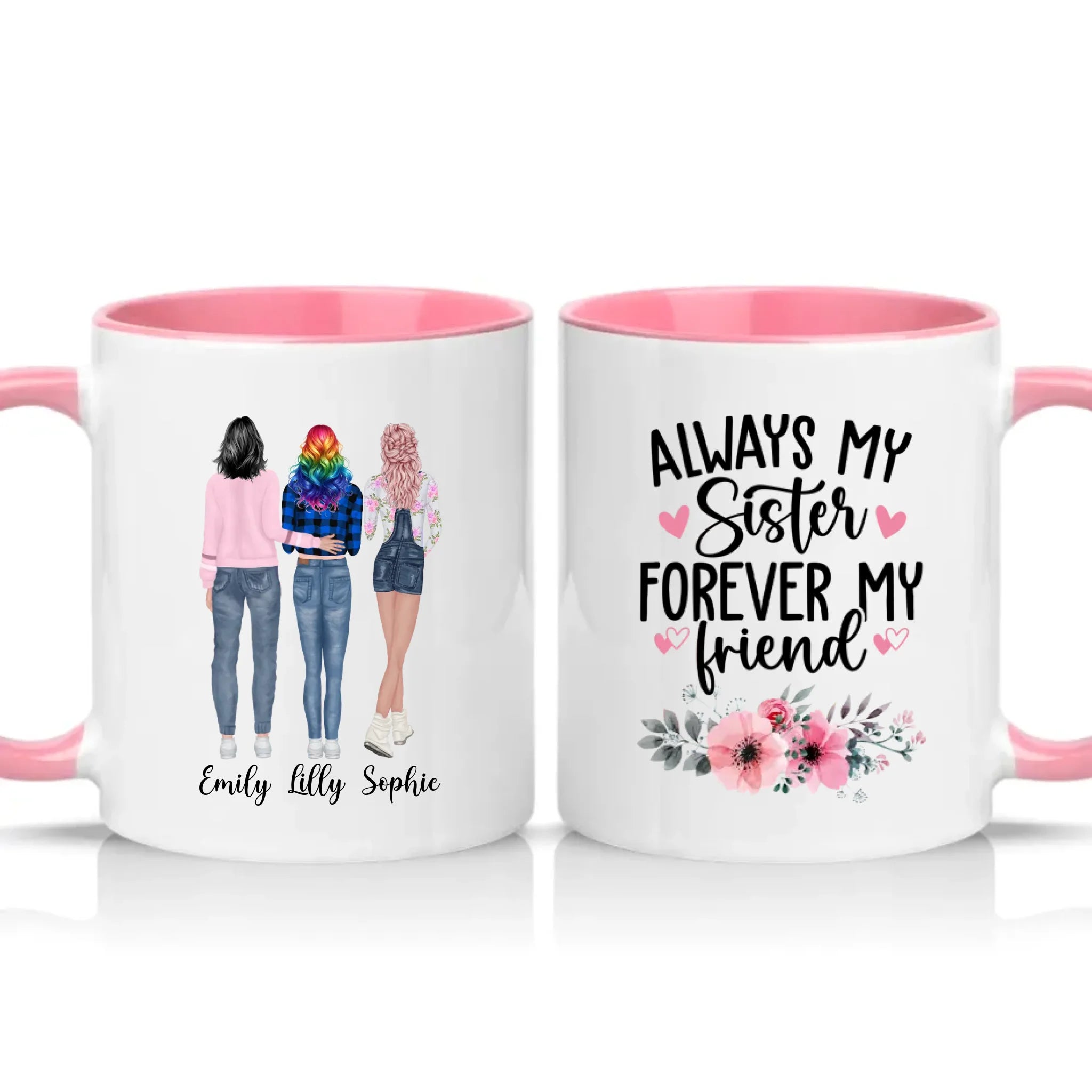 Two Tone 11oz Mug Pink