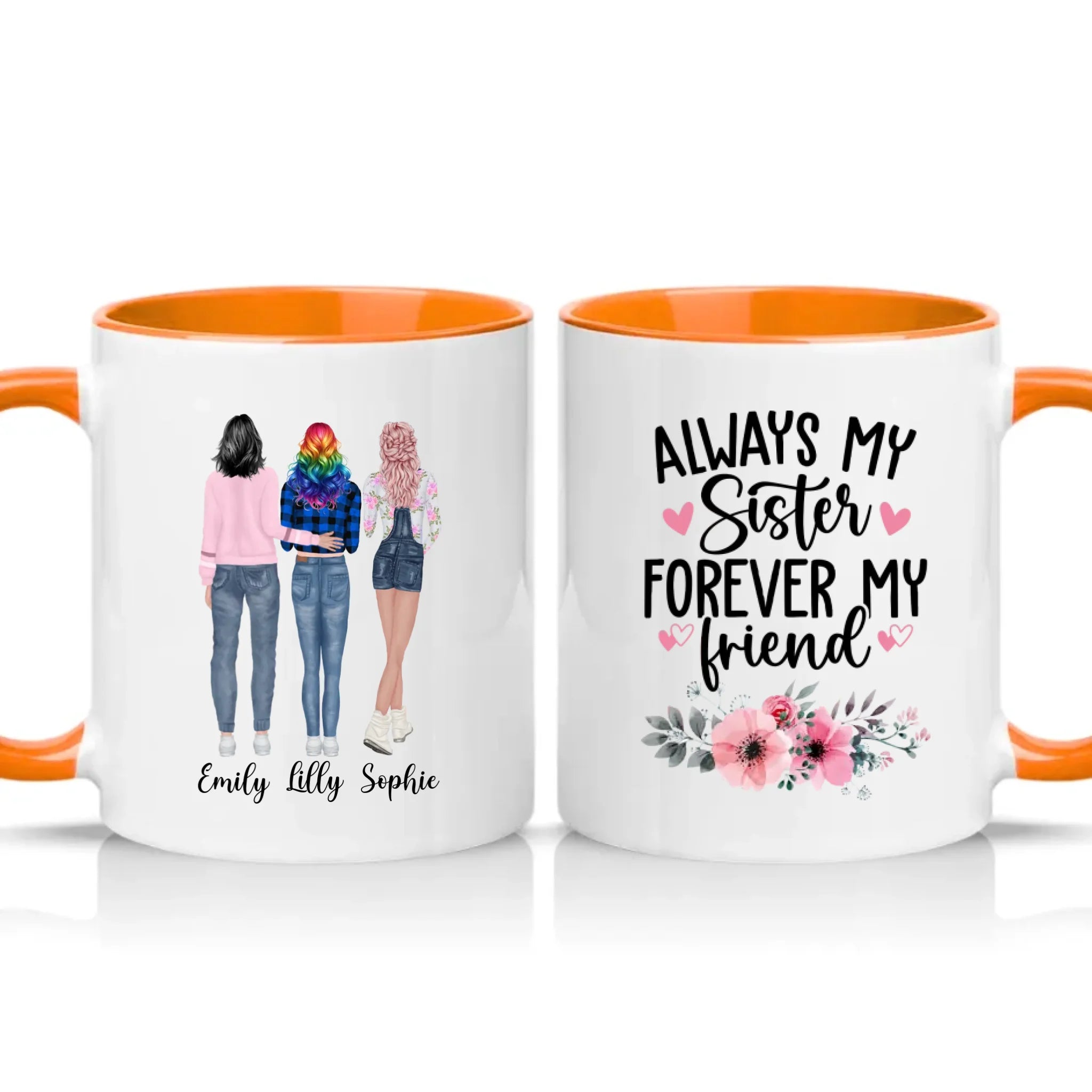 Two Tone 11oz Mug Orange