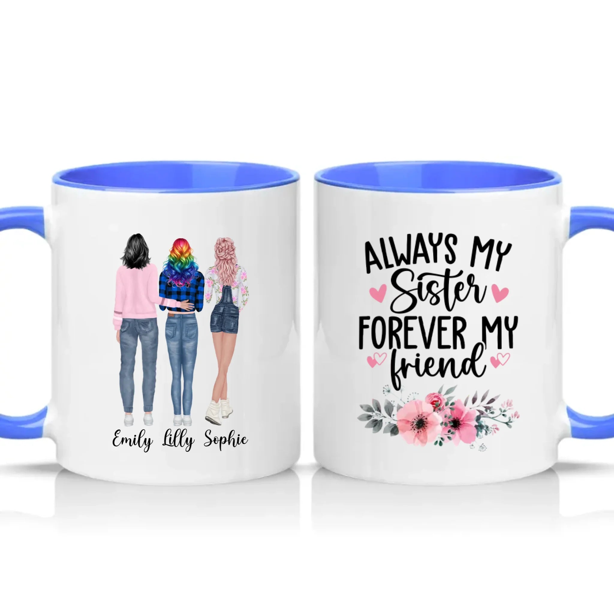 Two Tone 11oz Mug Medium Blue
