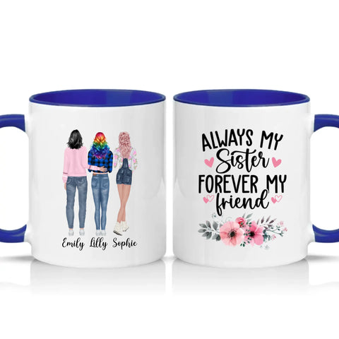 Two Tone 11oz Mug Dark Blue
