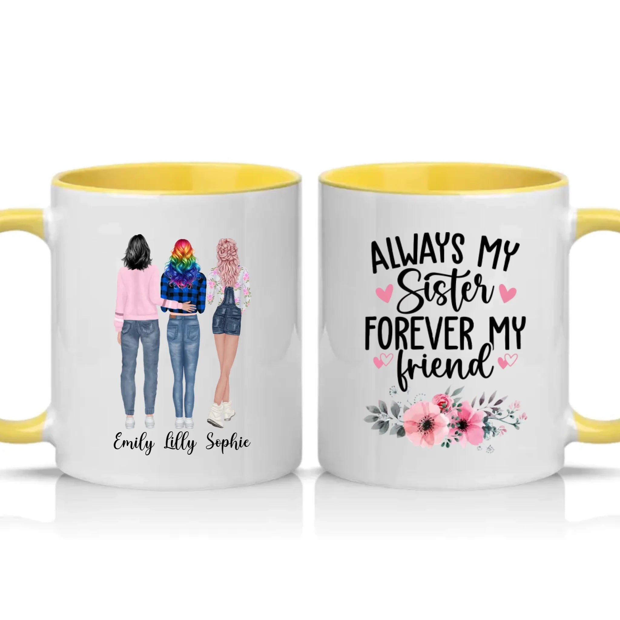 Two Tone 11oz Mug Yellow