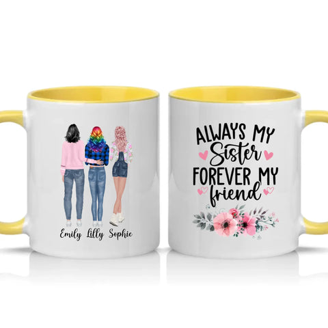 Two Tone 11oz Mug Yellow