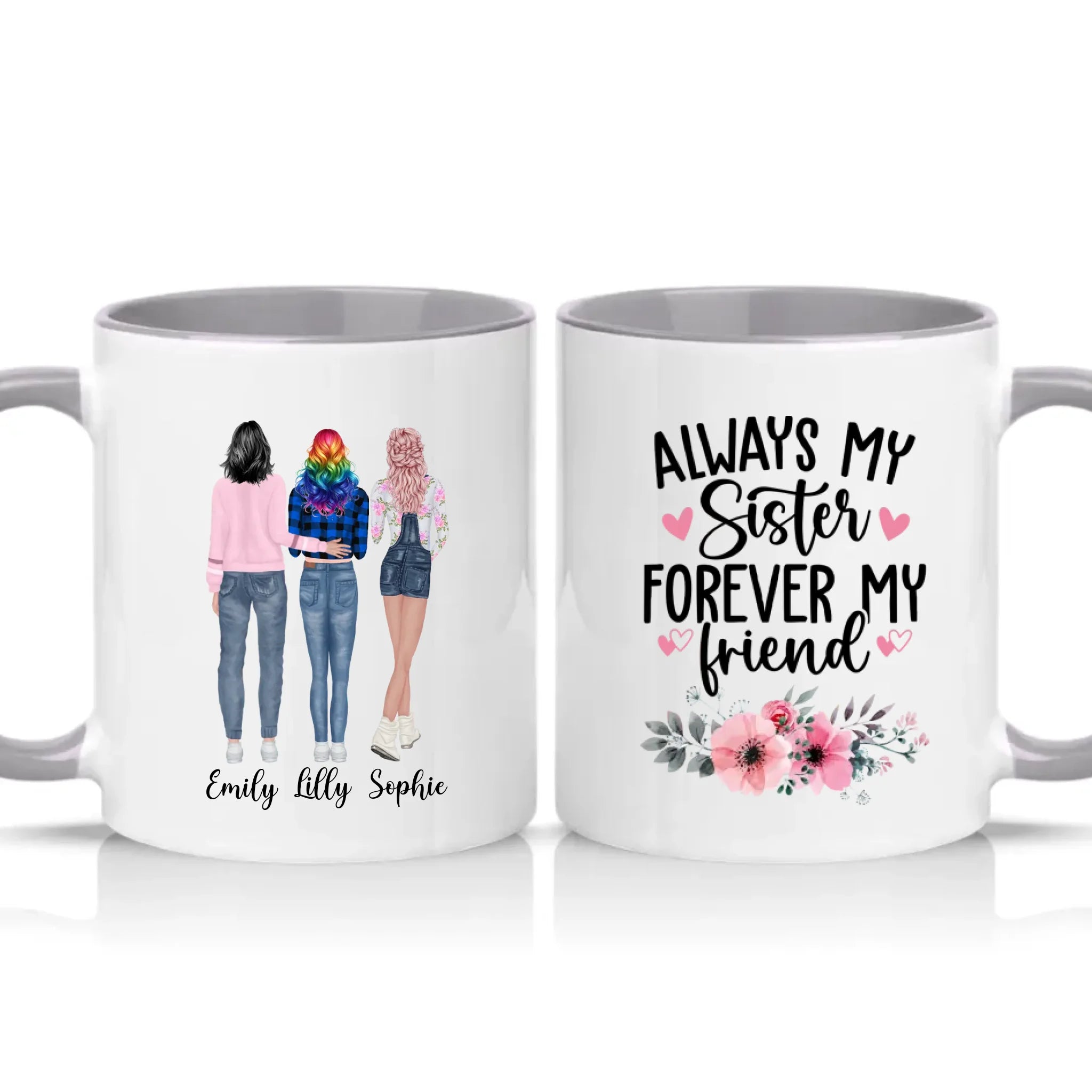 Two Tone 11oz Mug Grey