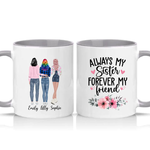 Two Tone 11oz Mug Grey
