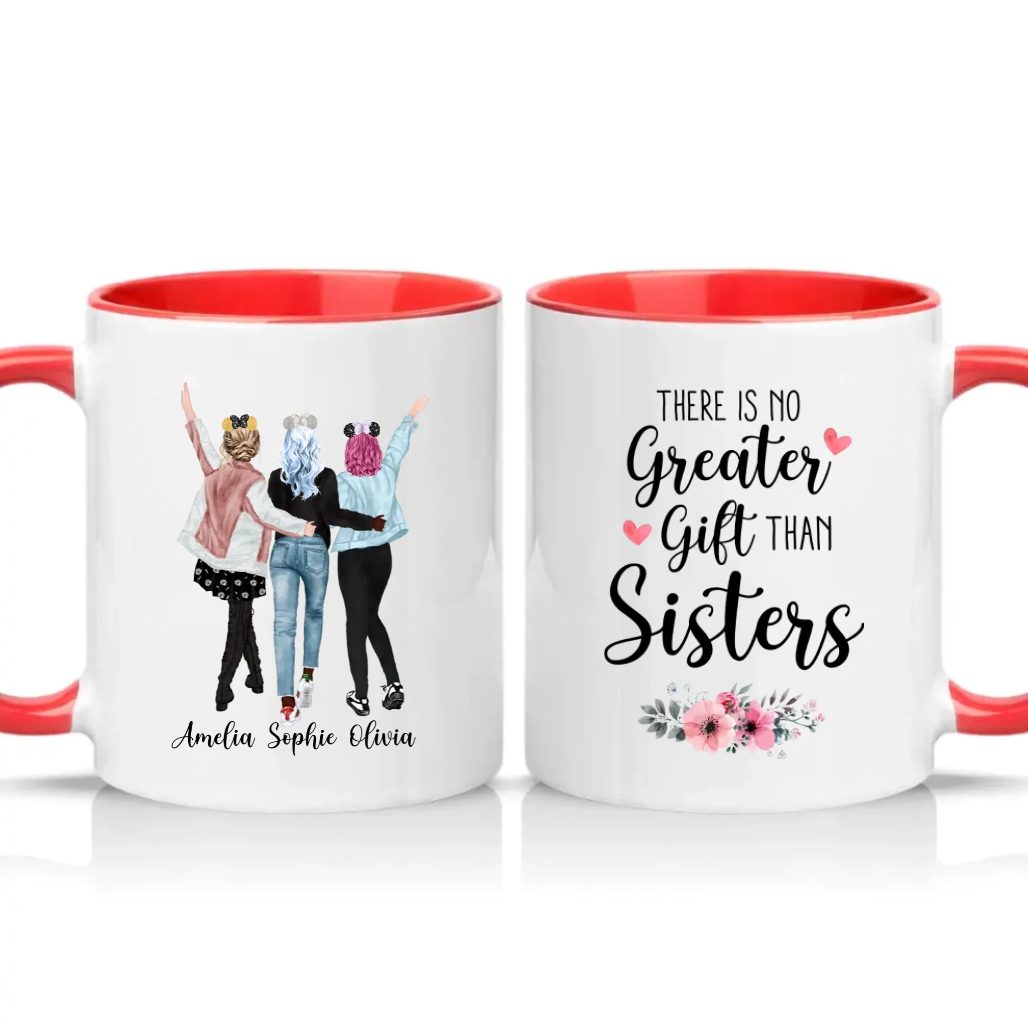 Two Tone 11oz Mug Red