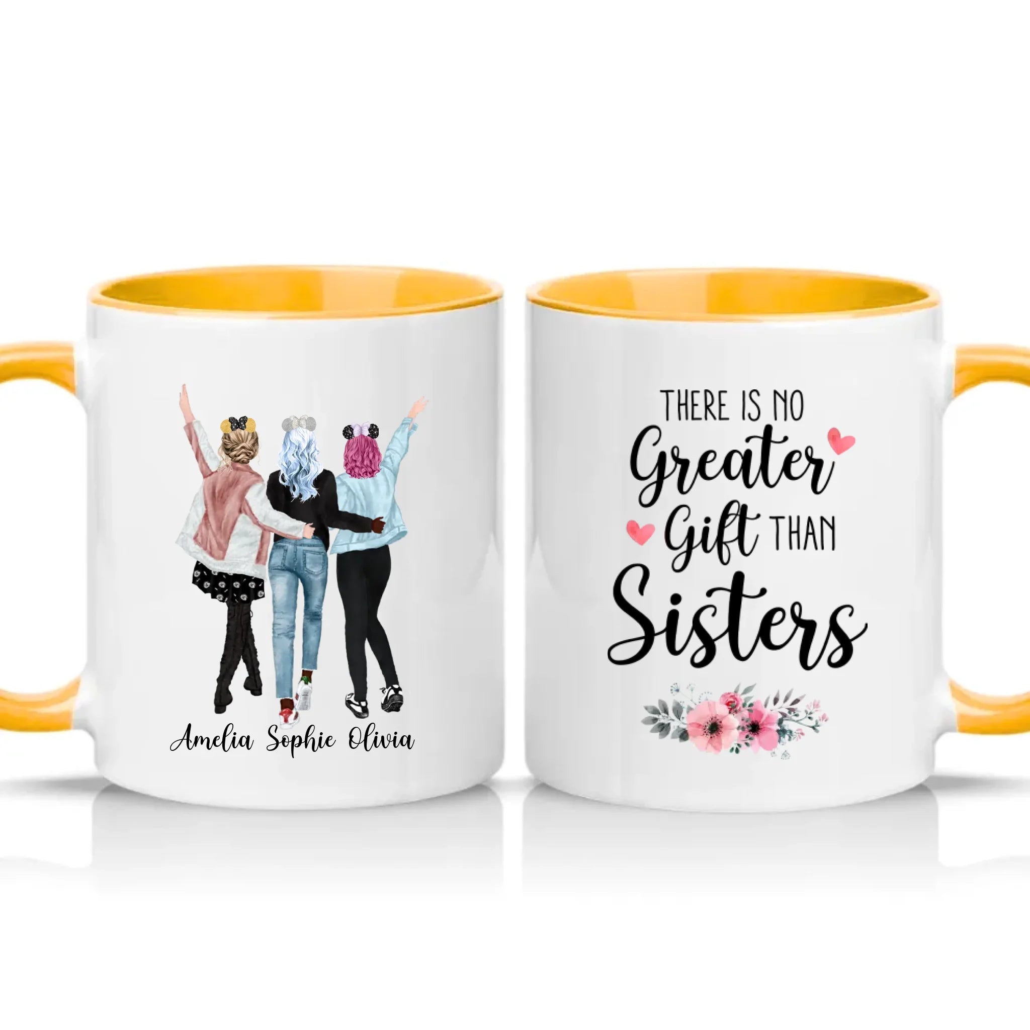 Two Tone 11oz Mug Golden Yellow