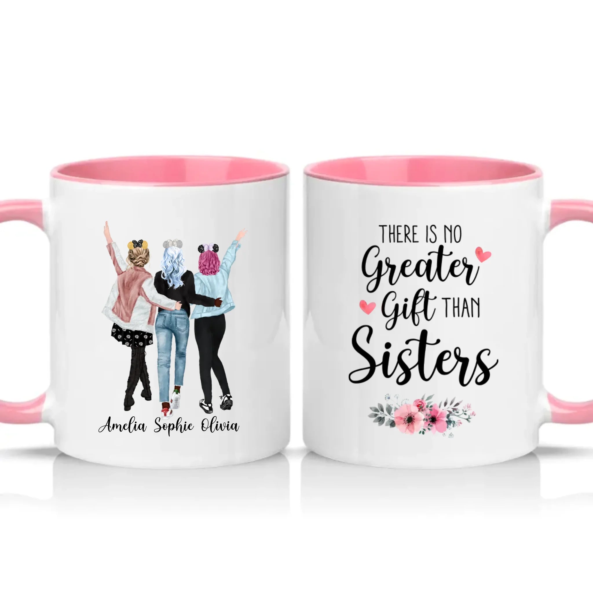 Two Tone 11oz Mug Pink