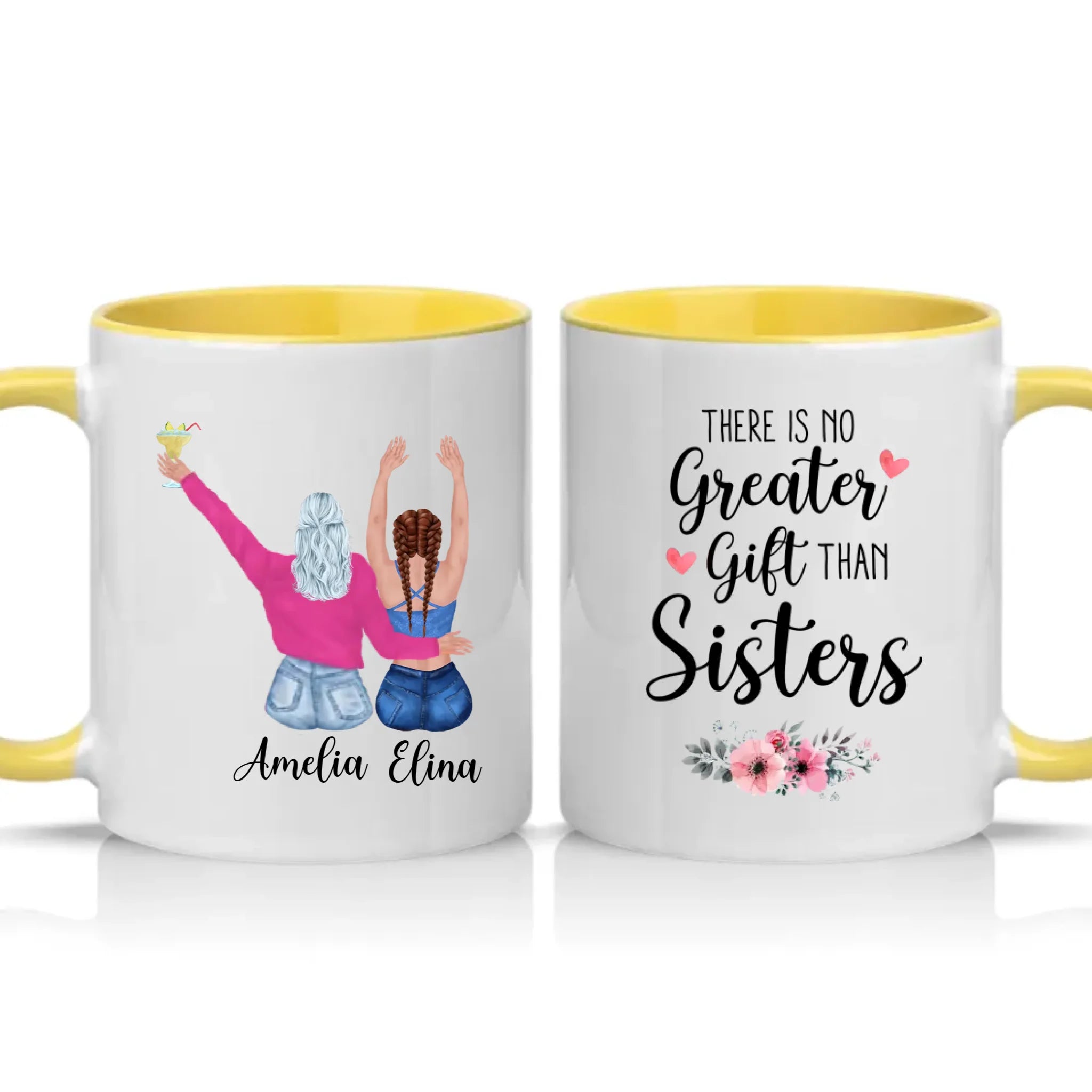 Two Tone 11oz Mug Yellow