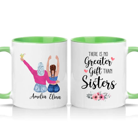 Two Tone 11oz Mug Green