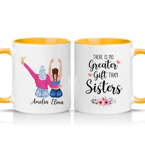 Two Tone 11oz Mug Golden Yellow