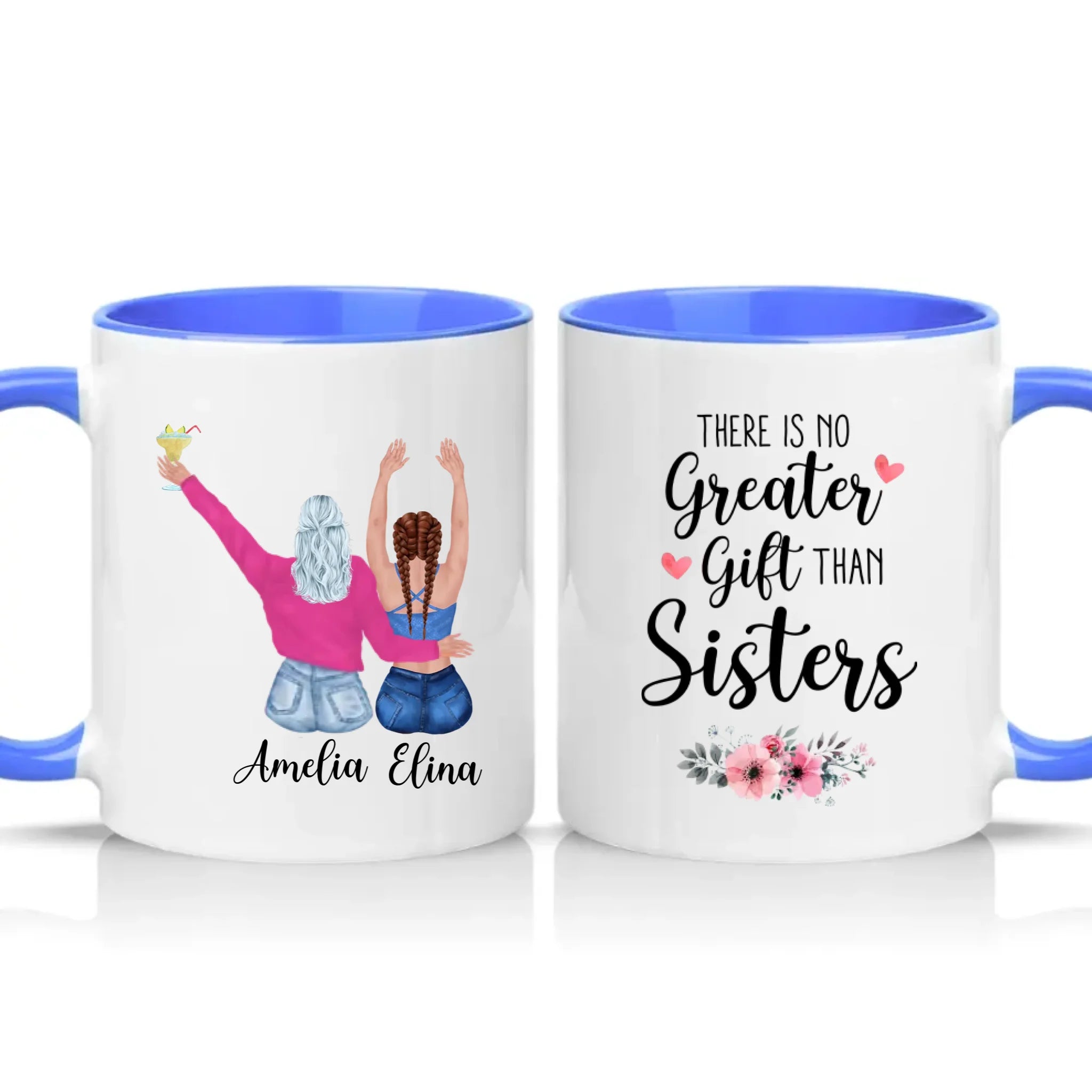 Two Tone 11oz Mug Medium Blue