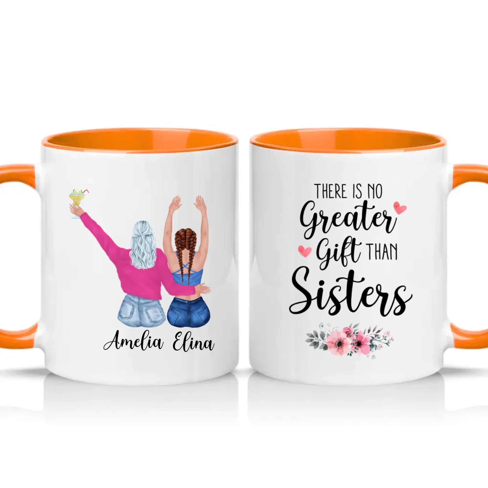 Two Tone 11oz Mug Orange