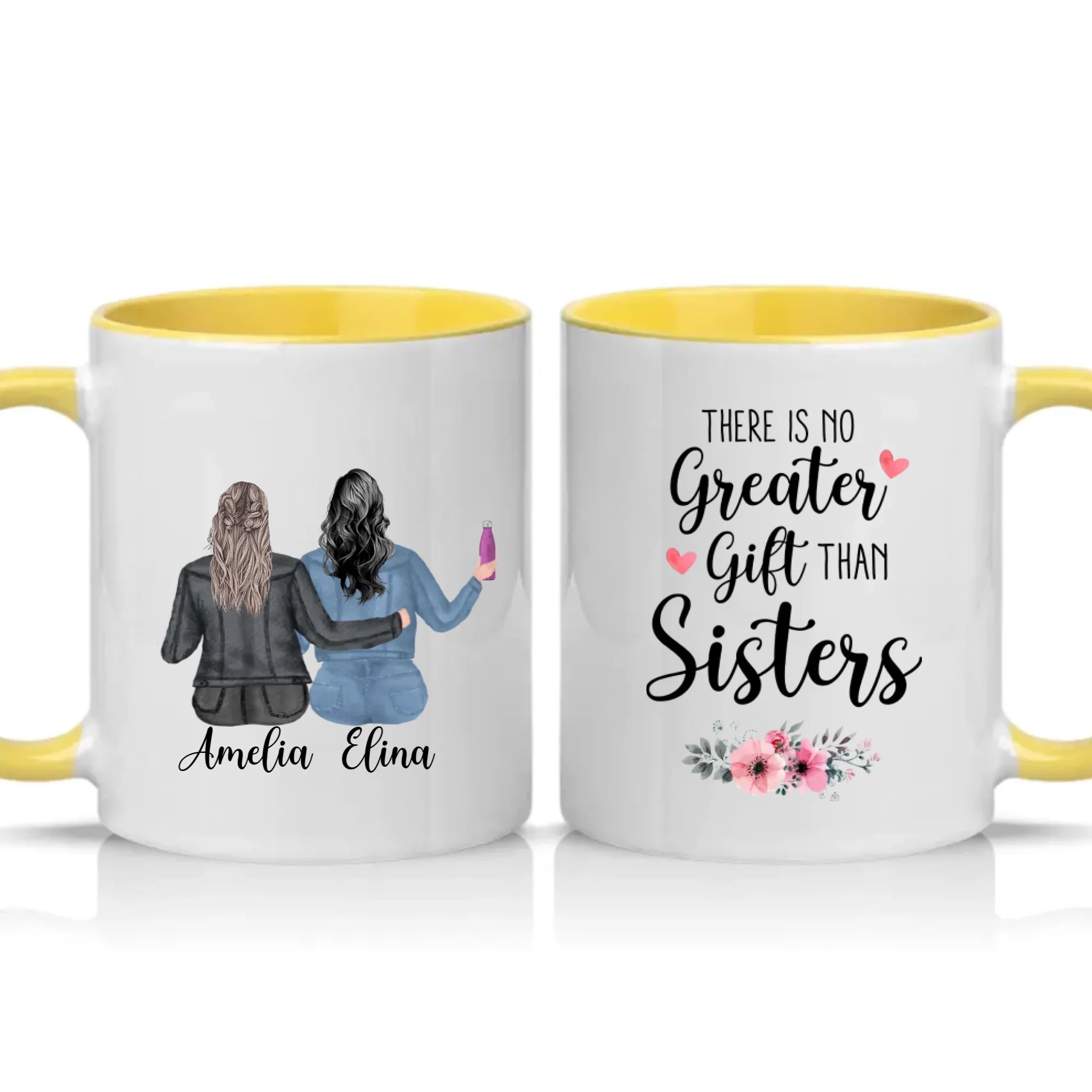 Two Tone 11oz Mug Yellow