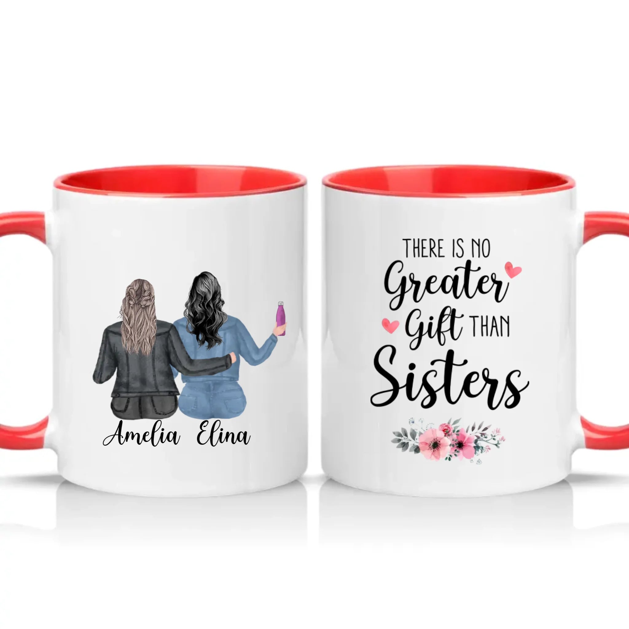 Two Tone 11oz Mug Red