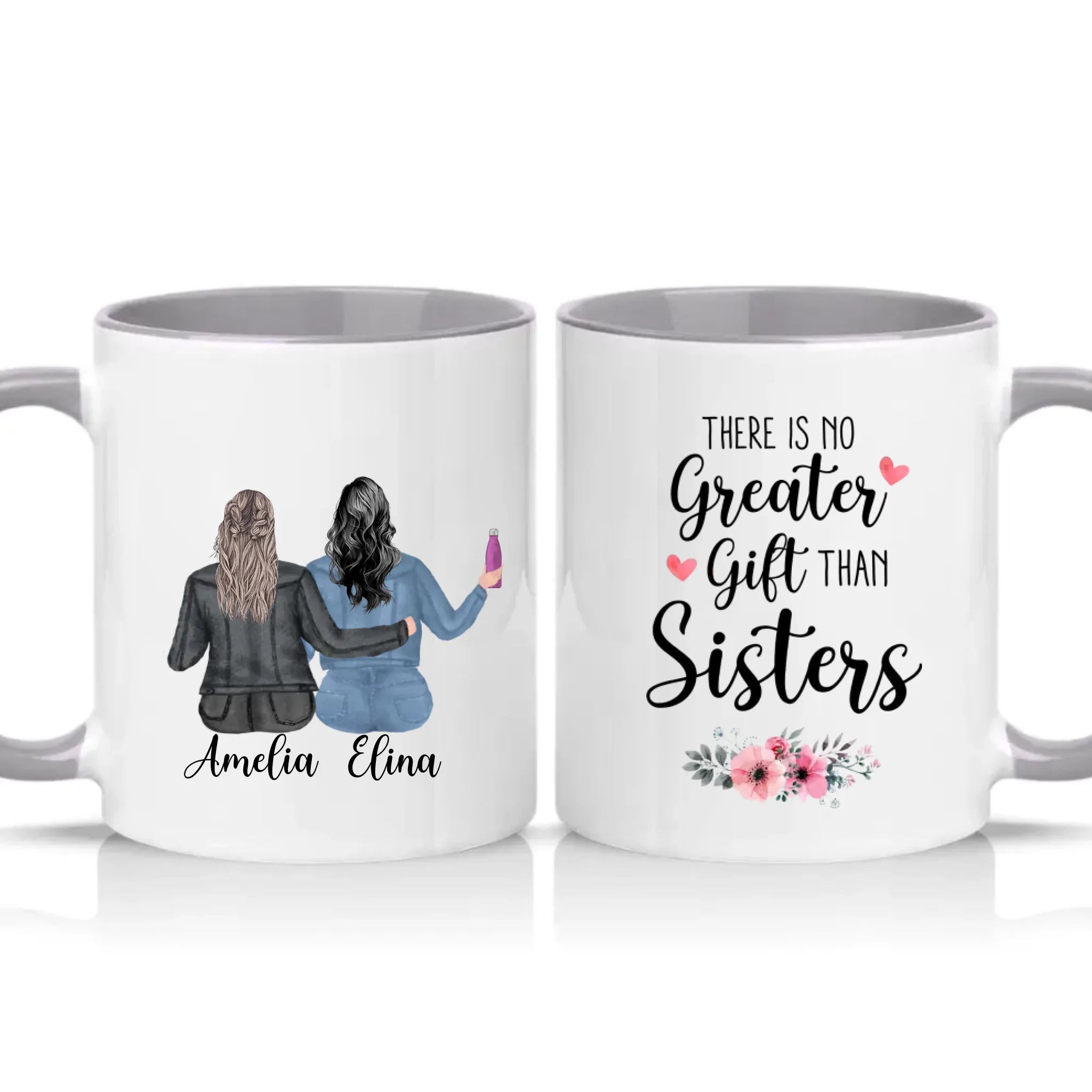 Two Tone 11oz Mug Grey