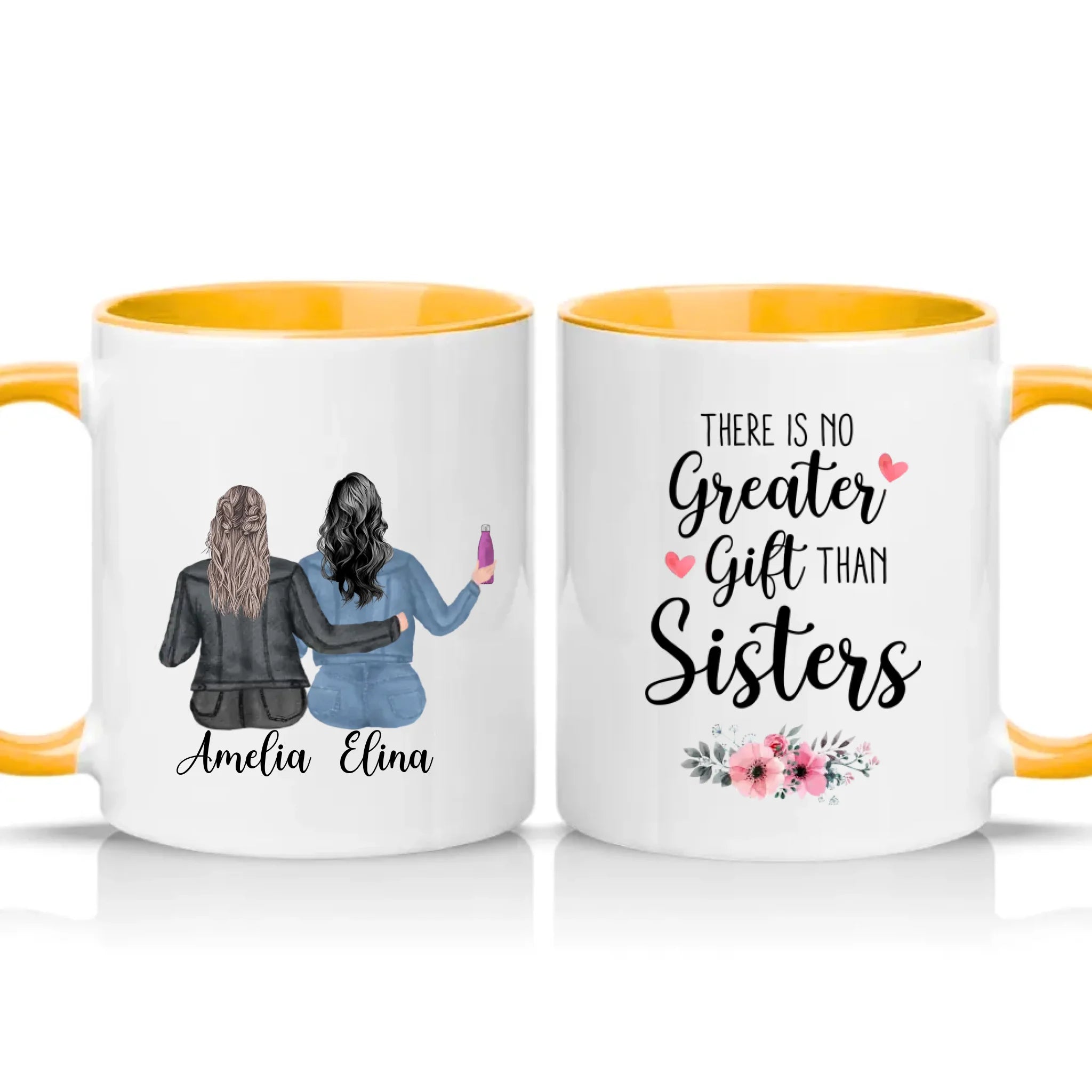Two Tone 11oz Mug Golden Yellow