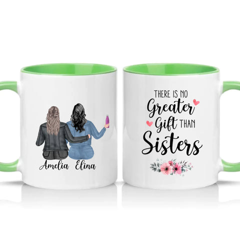 Two Tone 11oz Mug Green