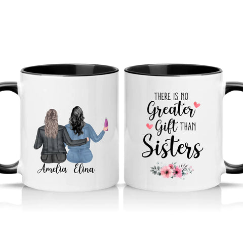 Two Tone 11oz Mug Black