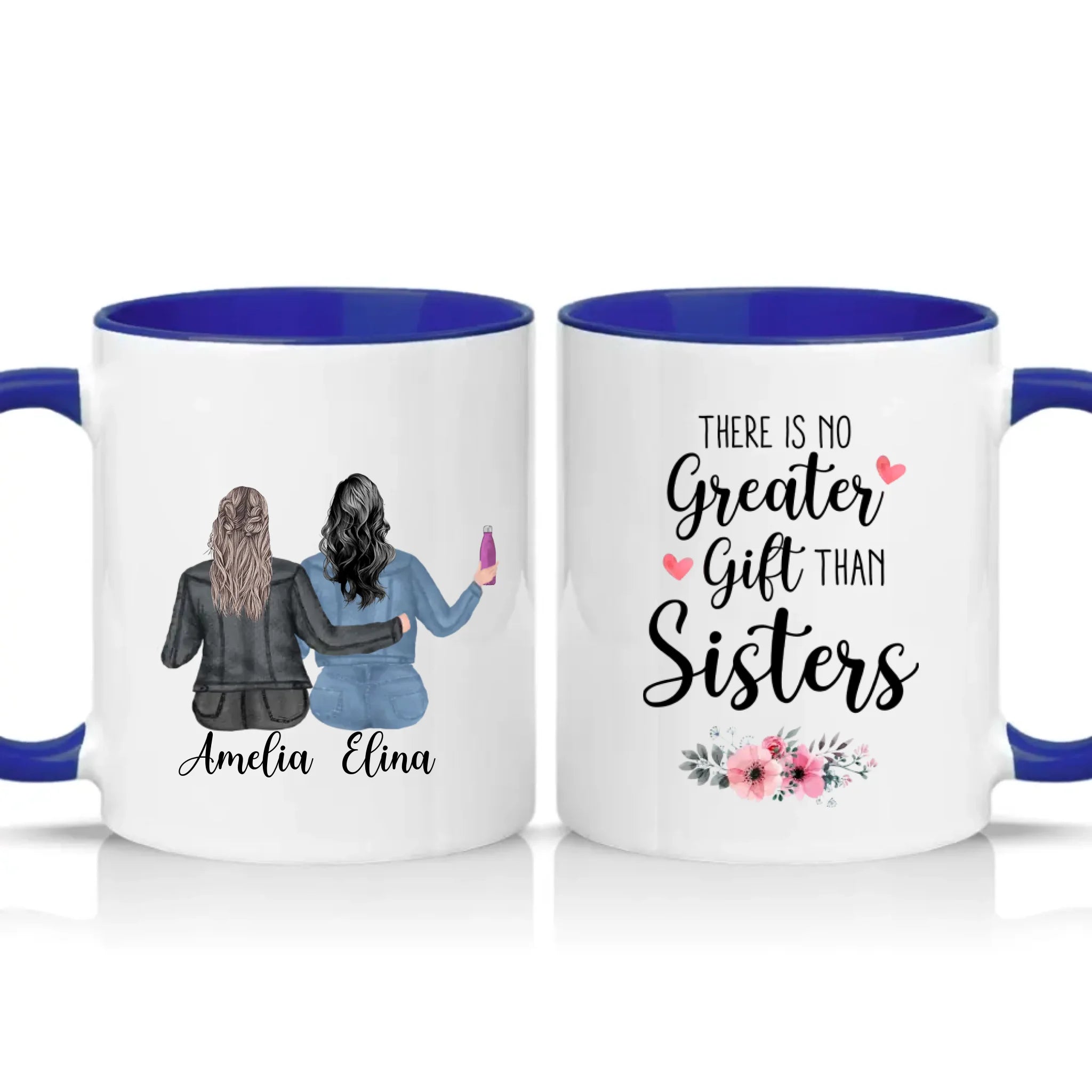 Two Tone 11oz Mug Dark Blue