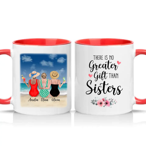 Two Tone 11oz Mug Red