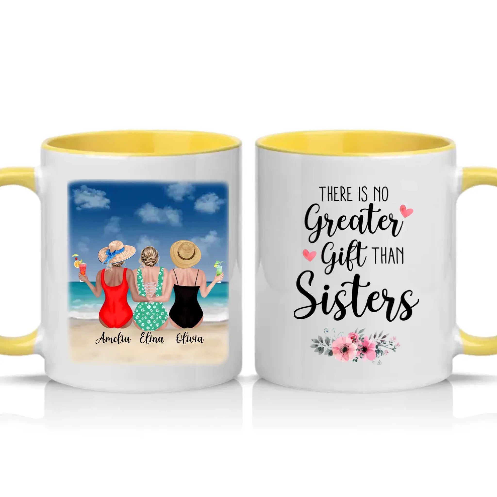 Two Tone 11oz Mug Yellow