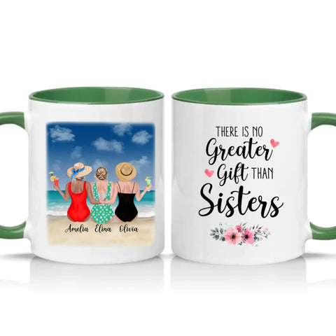 Two Tone 11oz Mug Racing Green