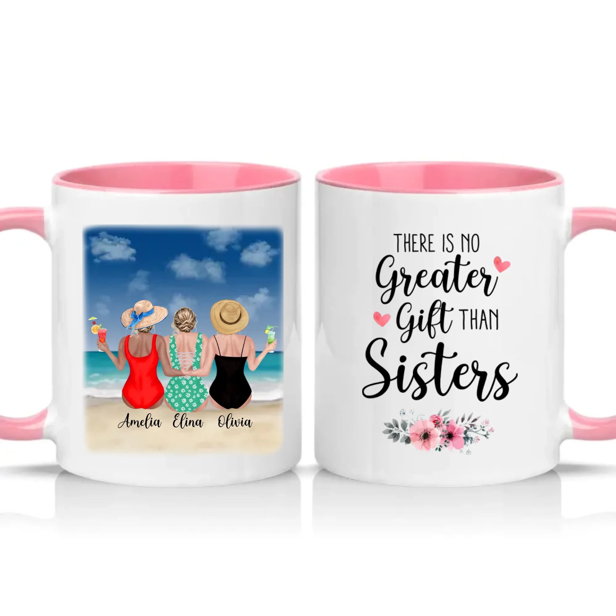 Two Tone 11oz Mug Pink