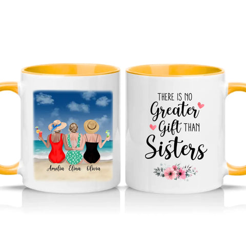 Two Tone 11oz Mug Golden Yellow