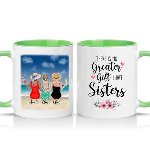 Two Tone 11oz Mug Green