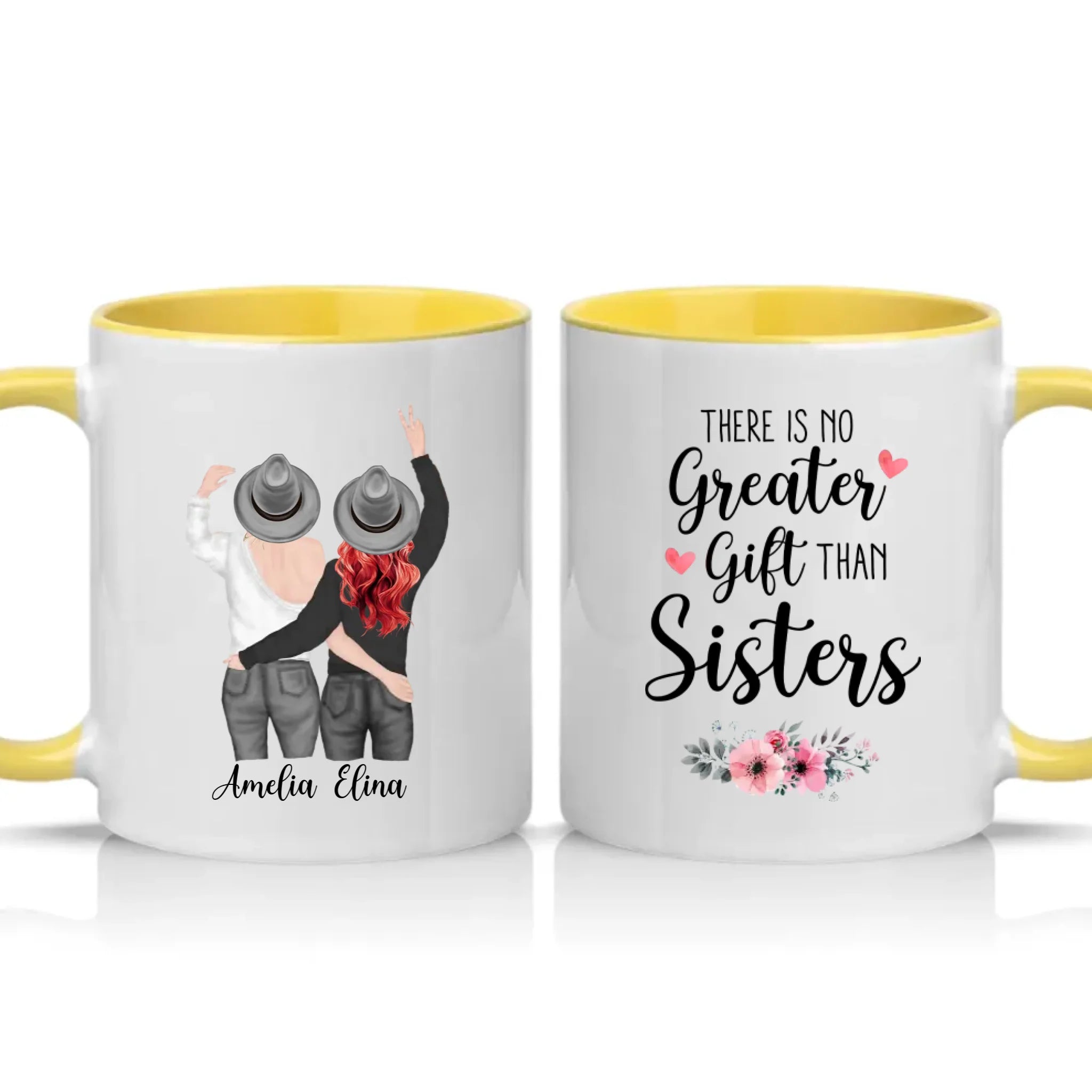 Two Tone 11oz Mug Yellow