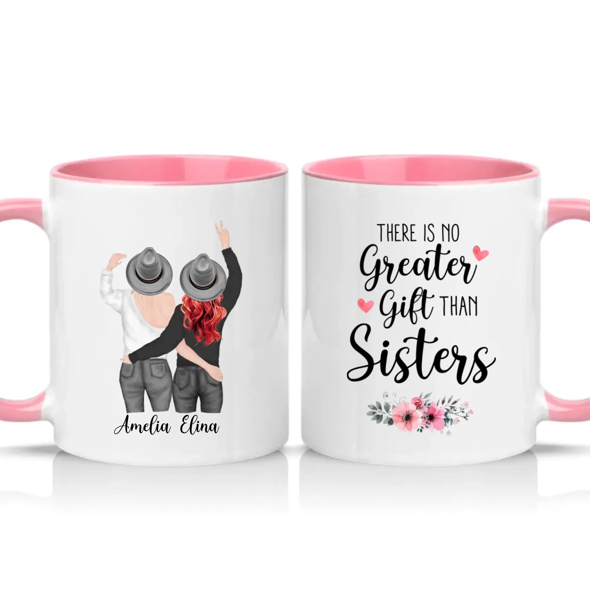 Two Tone 11oz Mug Pink