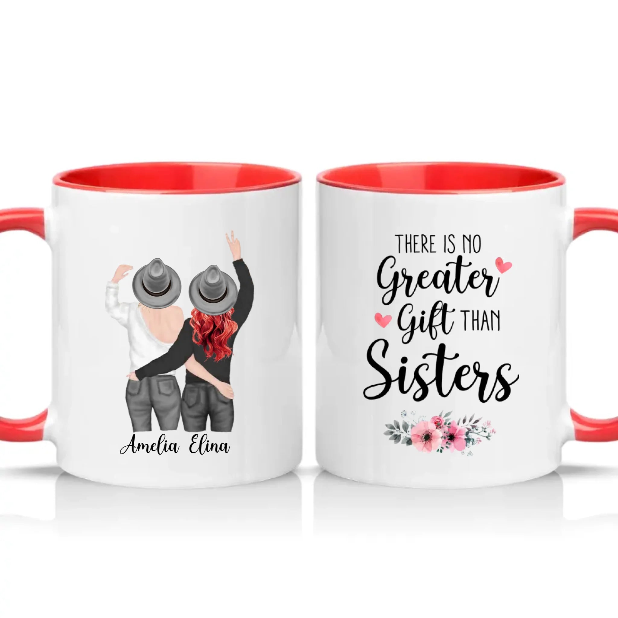 Two Tone 11oz Mug Red