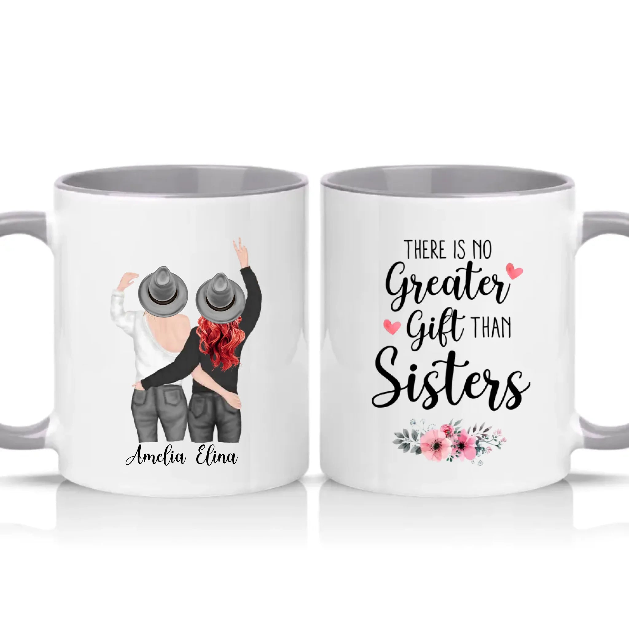 Two Tone 11oz Mug Grey