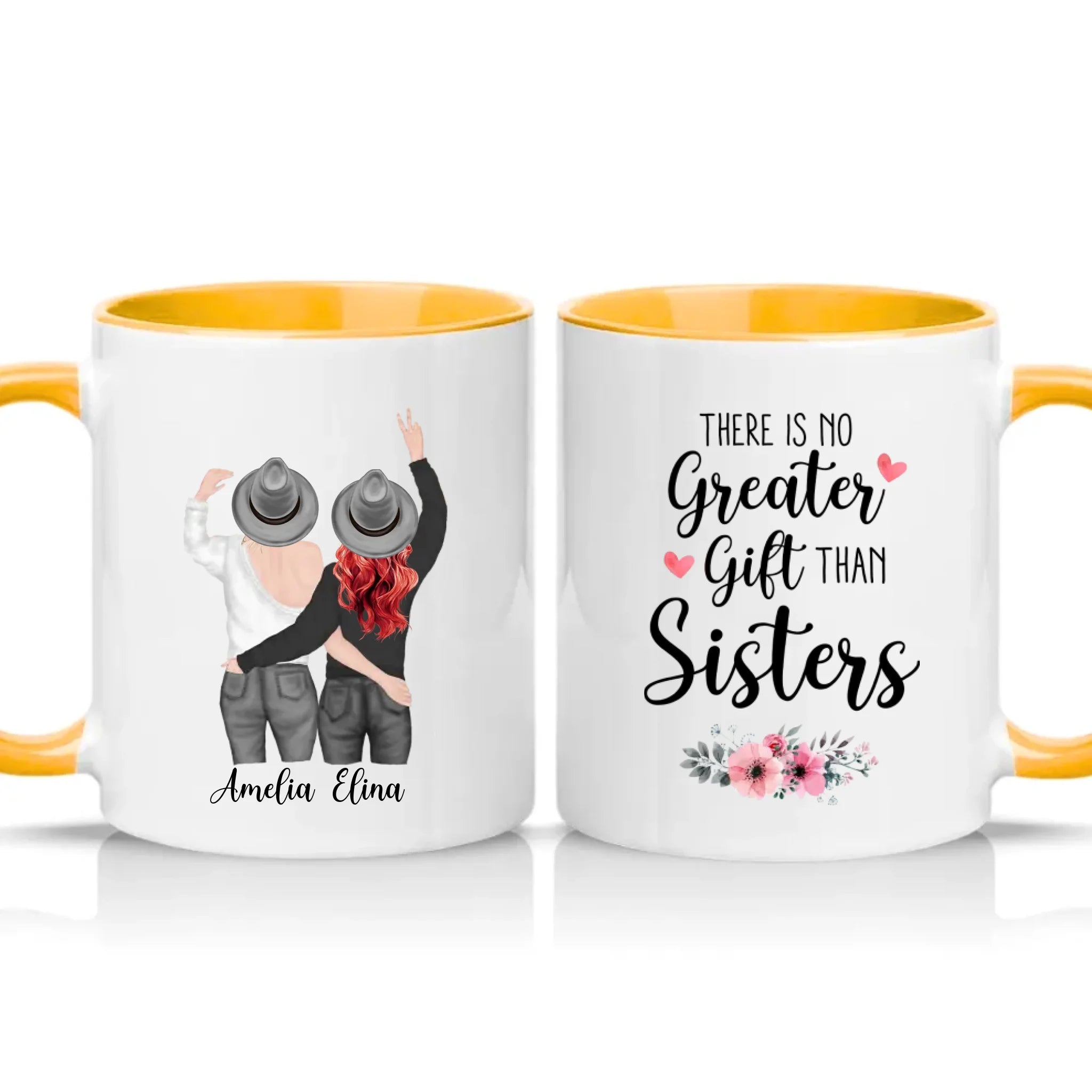 Two Tone 11oz Mug Golden Yellow