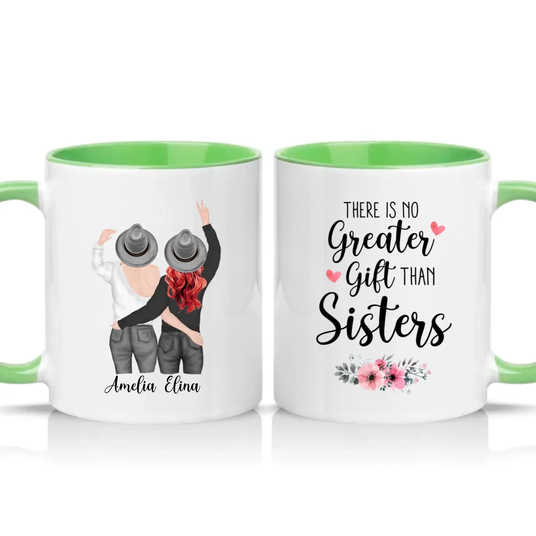 Two Tone 11oz Mug Green